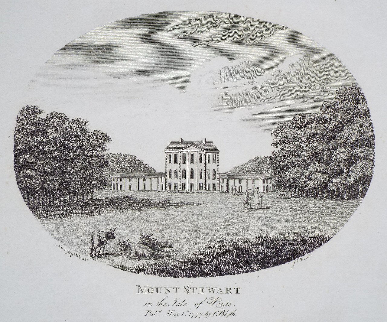 Print - Mount Stewart in the Isle of Bute. - Ellis